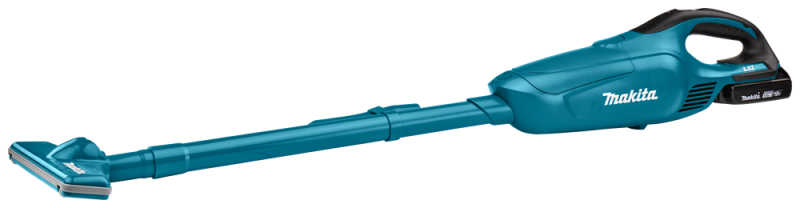 Makita DCL182SY 18V Li-Ion Accu Stofzuiger Set (1.5Ah) - Blauw - Detailed view of the product