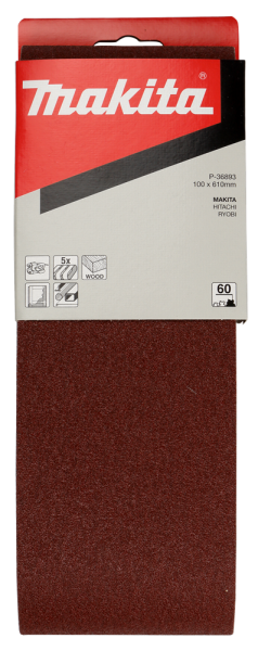 Makita P-36893 Schuurband - K60 - 100 X 610mm (5st) - Detailed view of the product