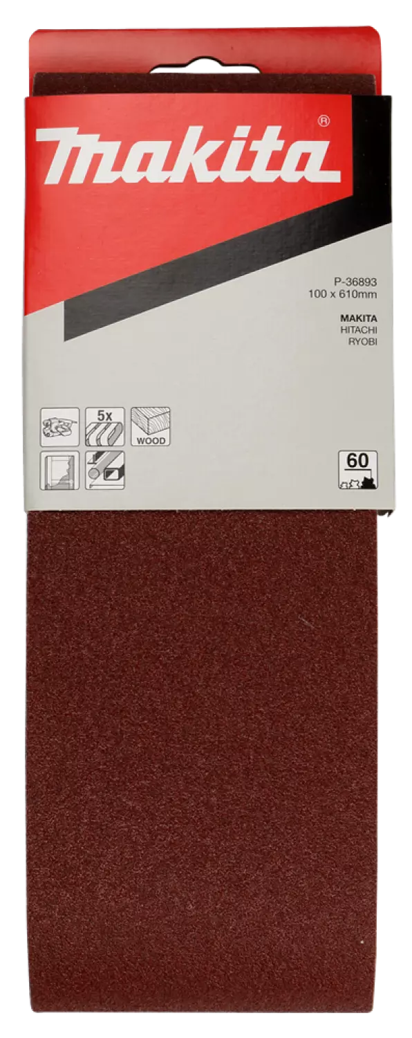 Makita P-36893 Schuurband - K60 - 100 x 610mm (5st)