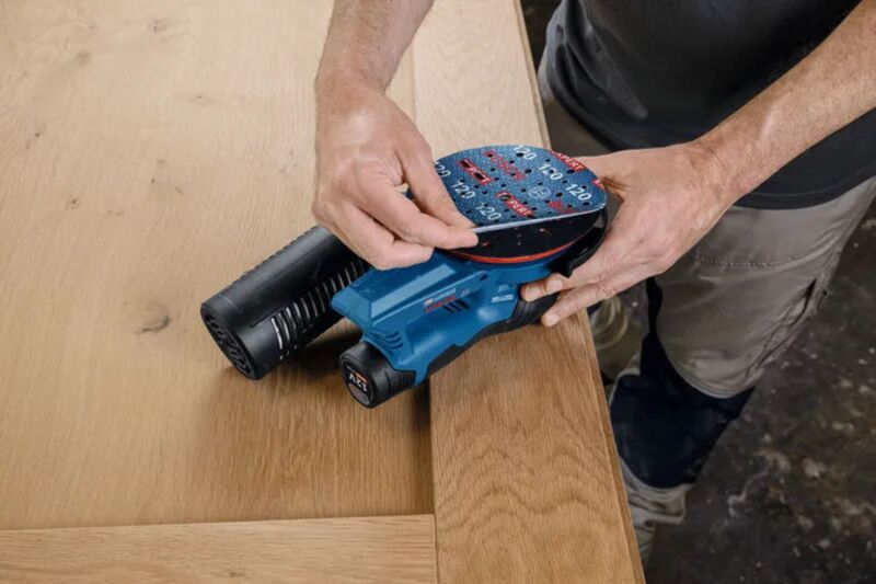 Bosch GEX 12V-150-3 12V Accu Excenterschuurmachine Body In L-boxx - 150mm - Detailed view of the product
