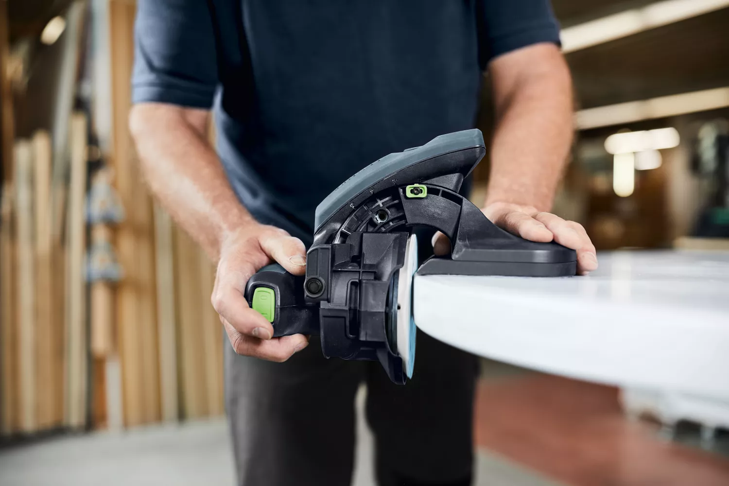 Festool ES-ETSC 125 3,0 I-Plus 18V Li-Ion Accu Kantenschuurmachine Set (2x 3,0Ah) In Systainer - 125mm thumbnail 4