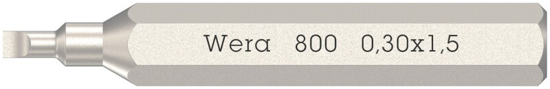 Wera 05058104001 800/0 Micro Bit - 0,30 X 1,5 X 30 Mm
