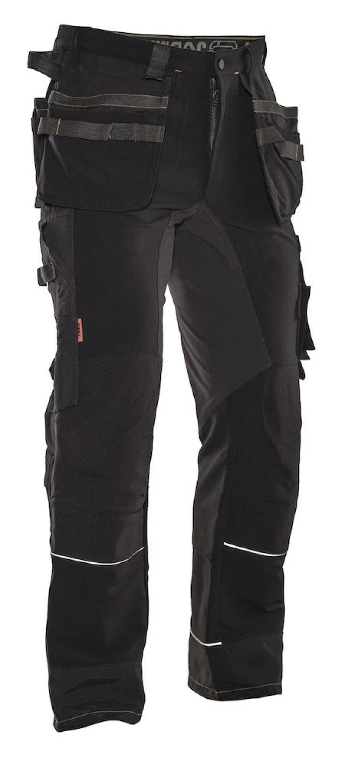 Jobman 2191 Werkbroek Stretch - Maat 56 - Zwart/Wit