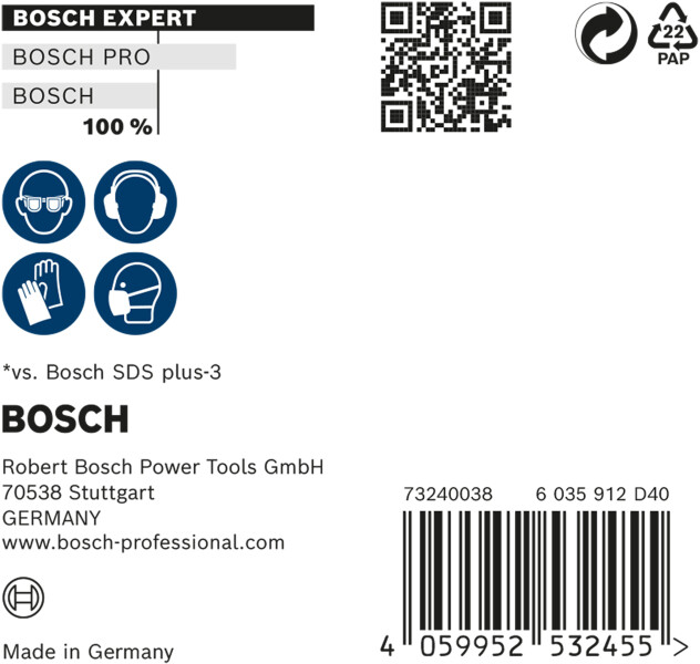 Bosch 2608900172 Hamerboor SDS Plus-7X 10st 10x200x265mm - Detailed view of the product