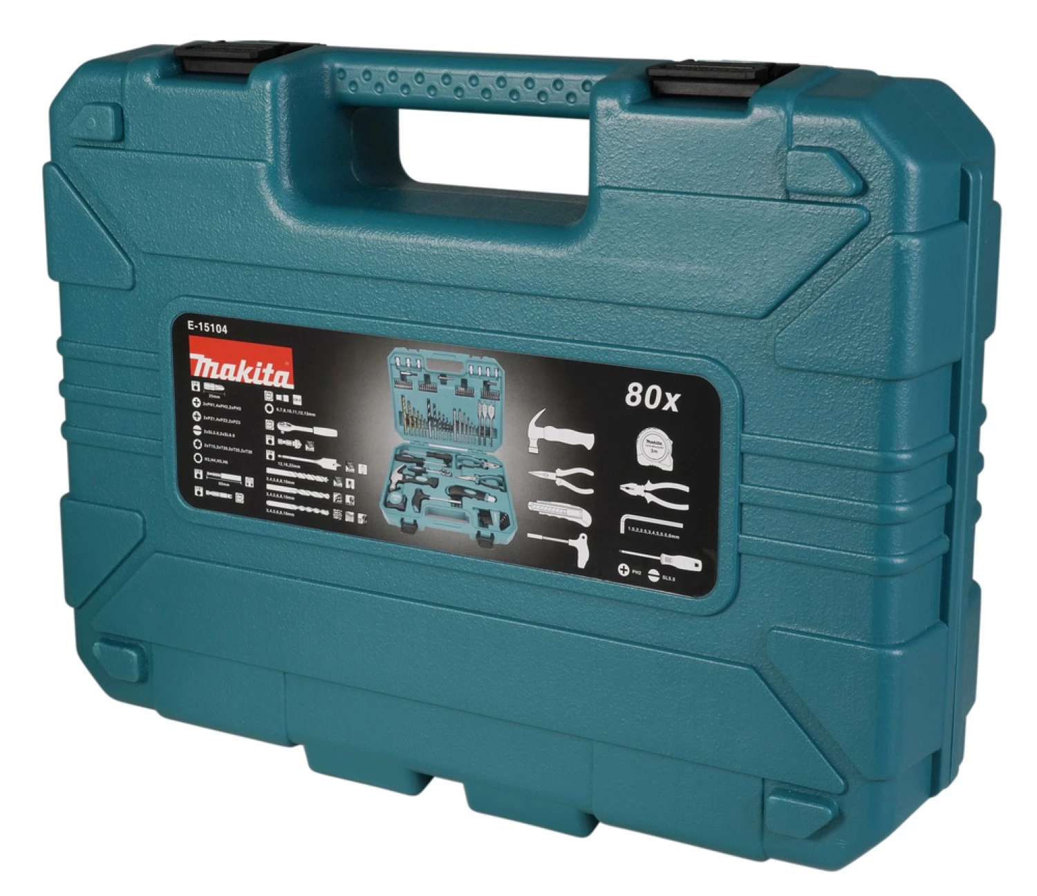 Makita E-15104 Gereedschapset In Koffer - 80-delig thumbnail 4