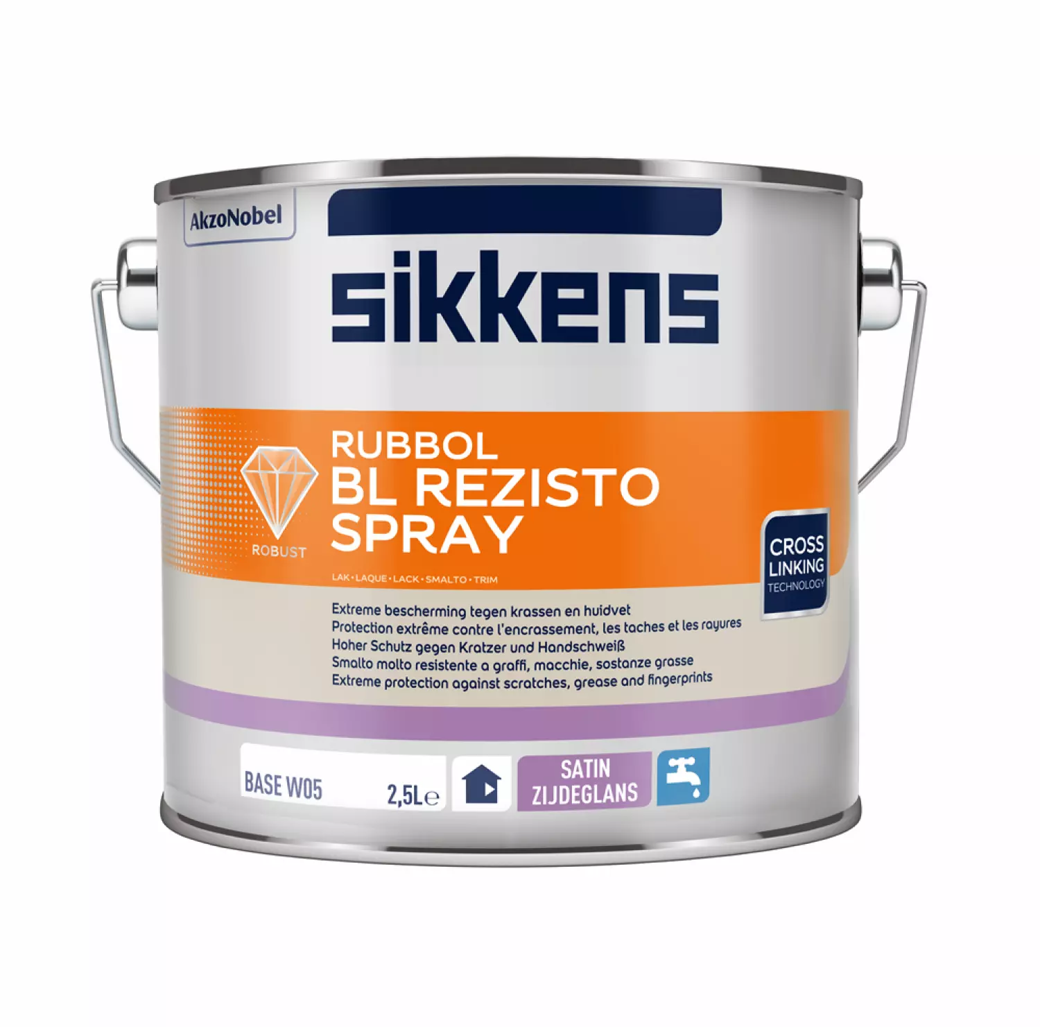 Sikkens Rubbol BL Rezisto Spray - Op Kleur Gemengd - 2.5L