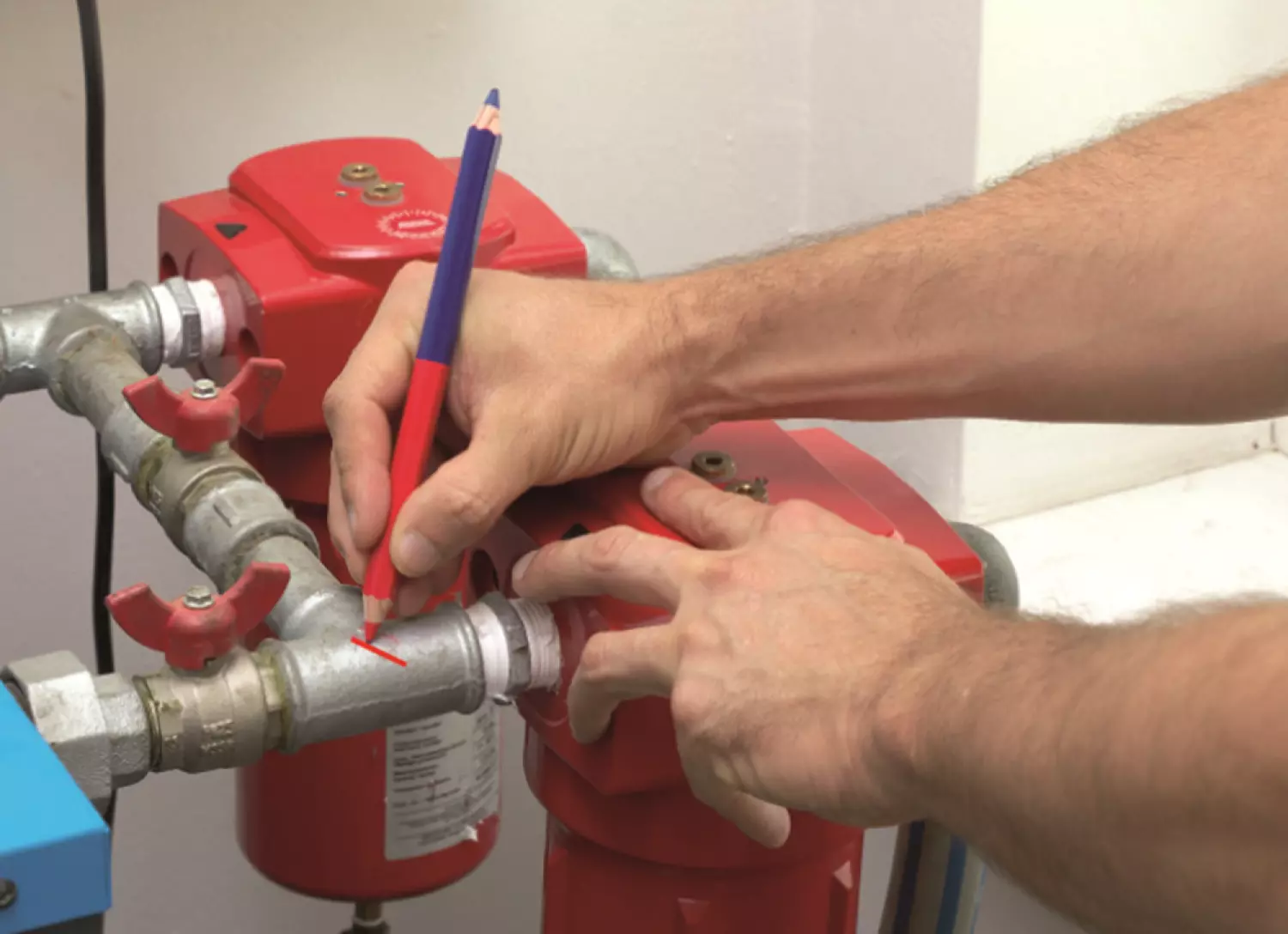 Pica PI559-50 Dubbel Potlood - 175mm - Rood/Blauw (50st) thumbnail 3