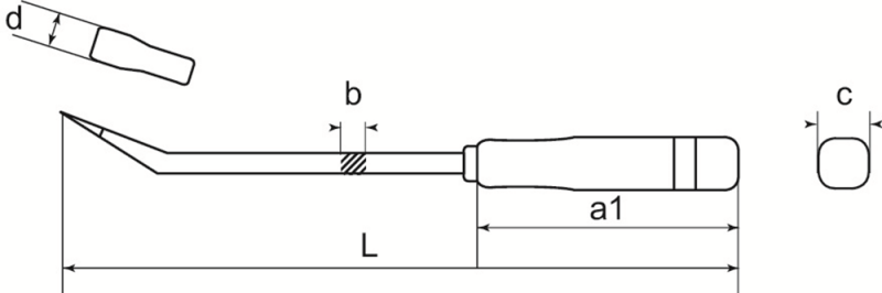 Bahco 2484-20 Mini Koevoet - 205mm - Detailed view of the product