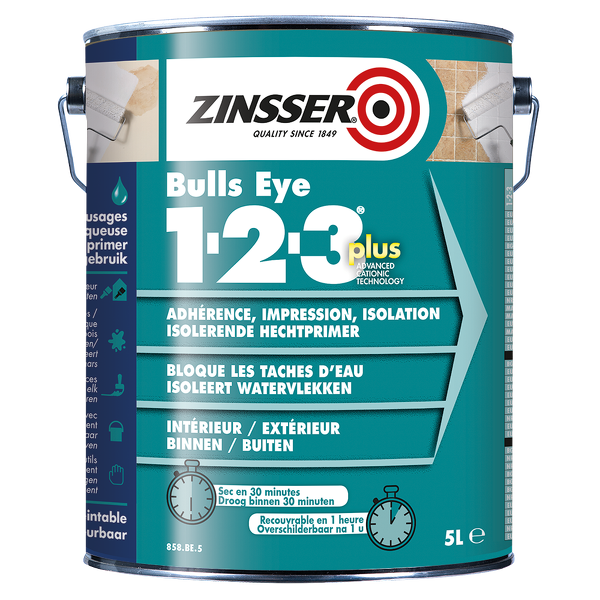 zinsser bulls eye 1-2-3 plus 5 ltr