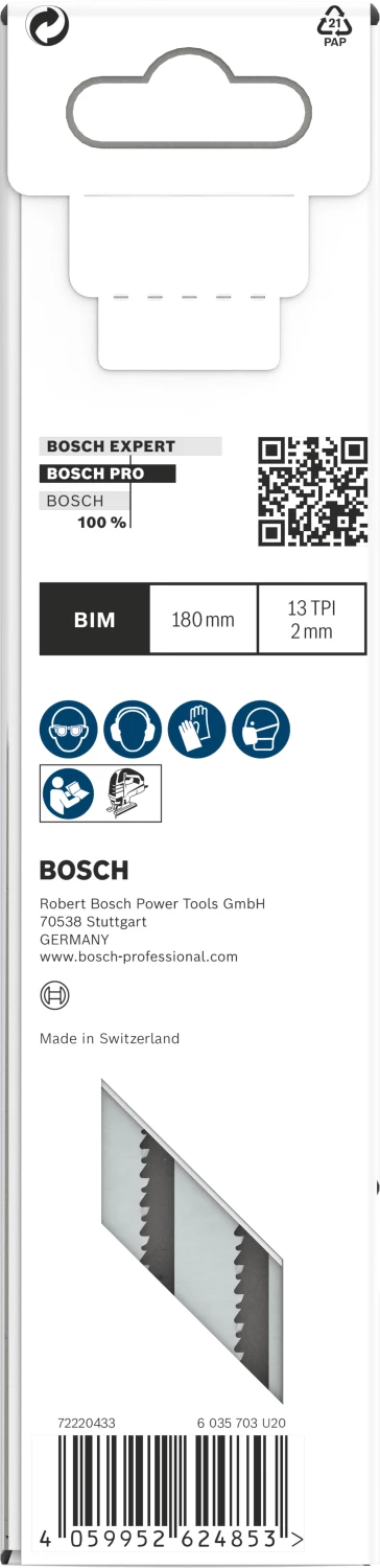 Bosch 2608655114 PRO T718BF Decoupeerzaagbladen Senwich - Metaal (5st) thumbnail 3