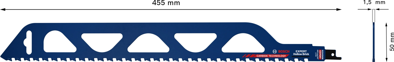 Bosch EXPERT S1543HM Reciprozaagblad - 190mm - Hollow Brick thumbnail 4