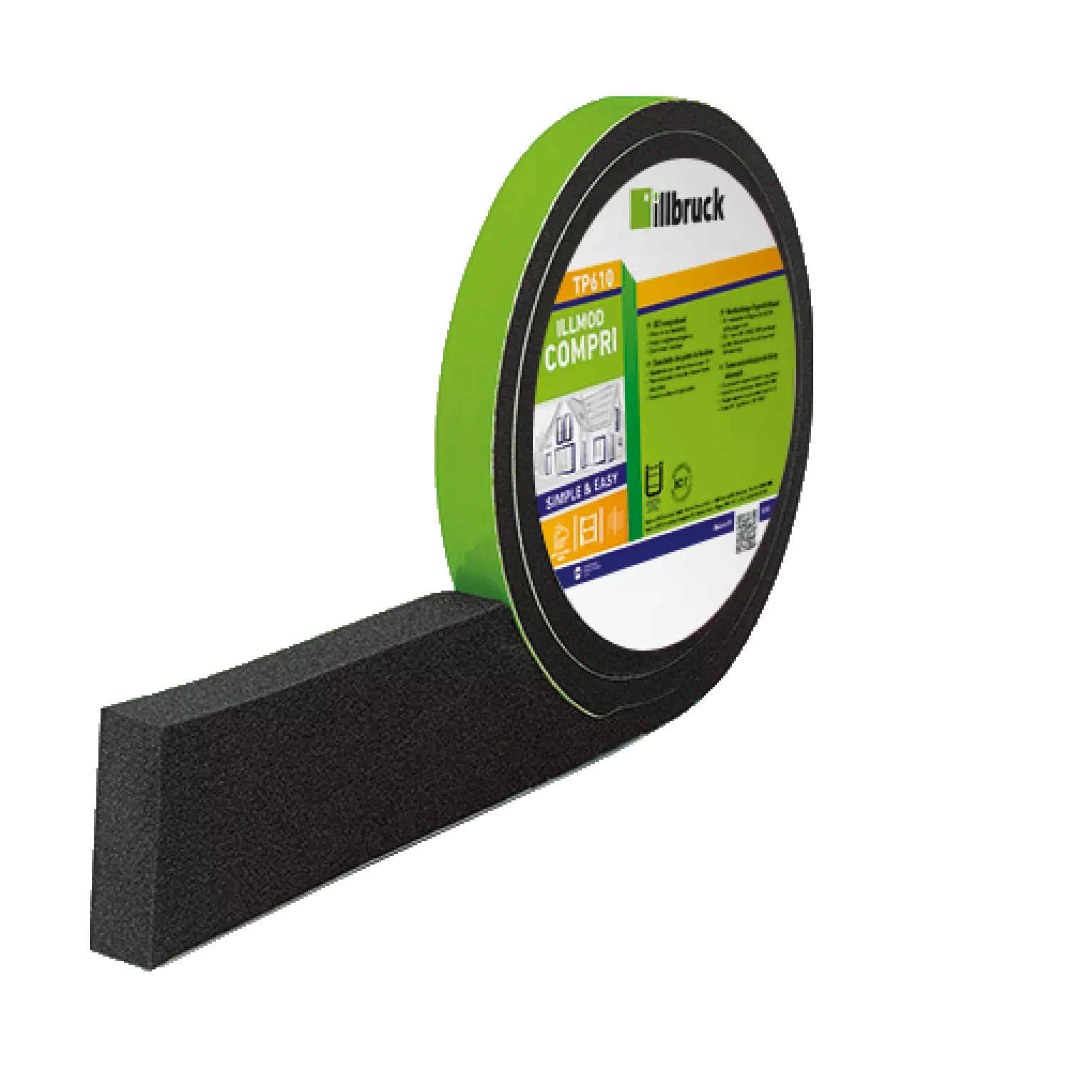 Illbruck TP610 ILLMOD Compri Compressieband - 15/2-3mm X 10m