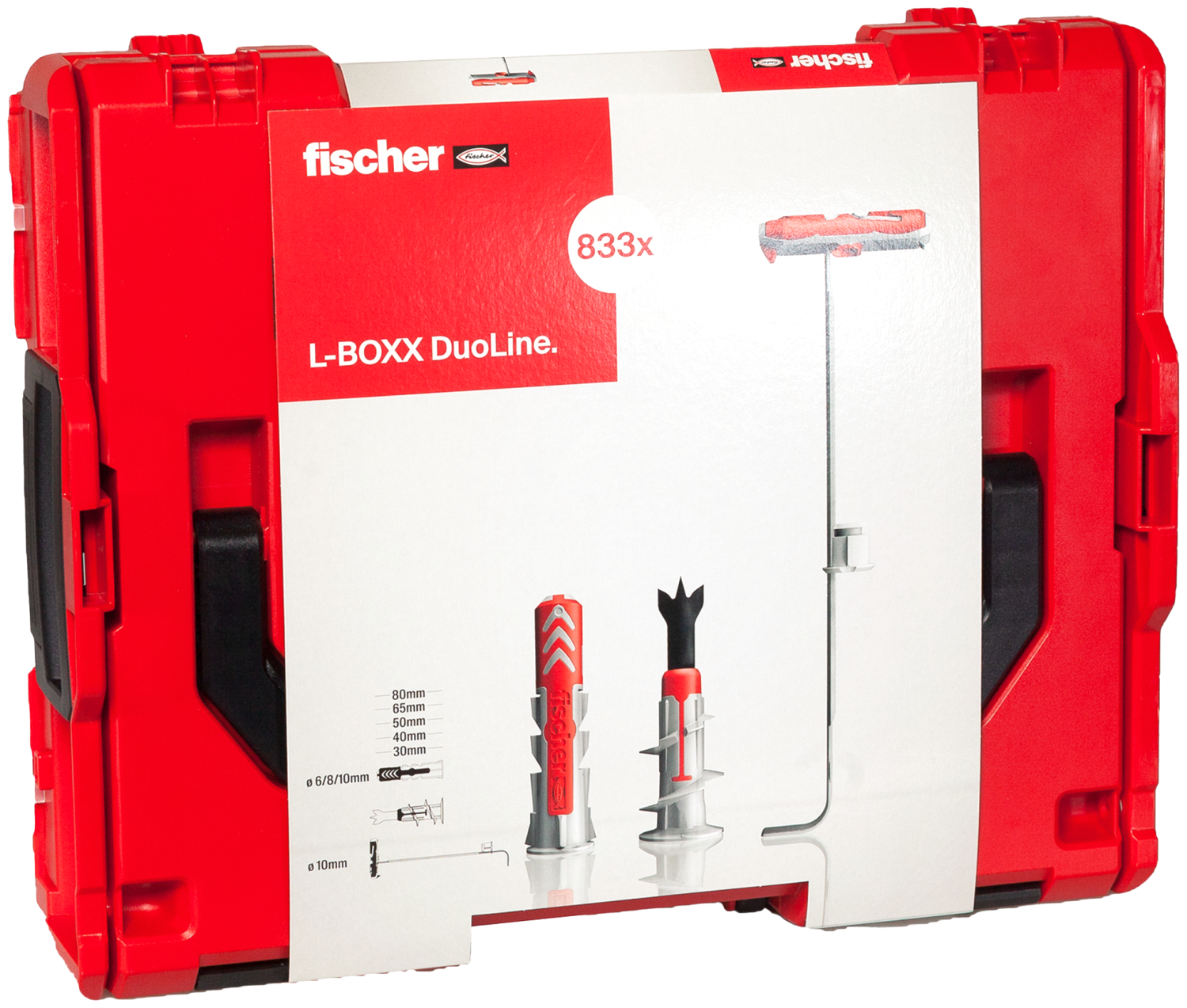 Fischer DuoLine L-BOXX 102 833-delige Pluggenset In L-Boxx