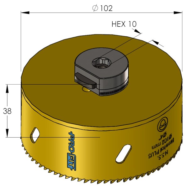 ProFit 9051102 BiMetal Plus Gatenzaag - 102mm - Detailed view of the product