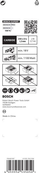 Bosch 2608900415 EXPERT Reciprozaagblad S1543HM - Hollow Brick (3st) - Detailed view of the product