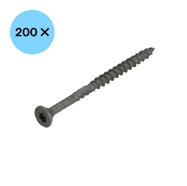 DynaPlus 0281.08.42201 Unischroef - TX25 - 5.0 X 70/42mm - Platkop - Deeldraad - Gecoat (200st) - Detailed view of the product