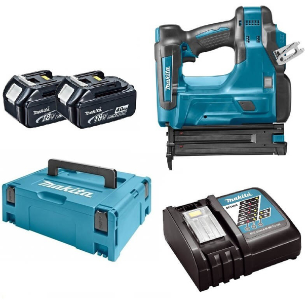 Makita DBN500RMJ 18V Li-Ion Accu Brad Tacker Set (2x 4.0Ah Accu) In Mbox - 15-50mm - 18 Gauge EAN: 88381669948