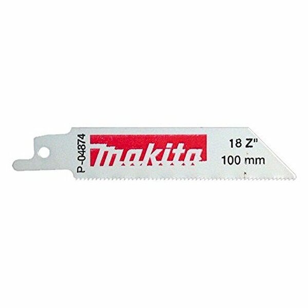 Makita P-04874 Reciprozaagblad - 100 X 1,4mm - RVS/Metaal (5st) EAN: 88381914024