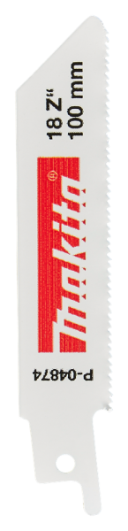 Makita P-04874 Reciprozaagblad - 100 X 1,4mm - RVS/Metaal (5st) - Detailed view of the product