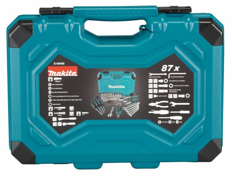 Makita E-08458 87-delige Gereedschapset In Koffer - Detailed view of the product