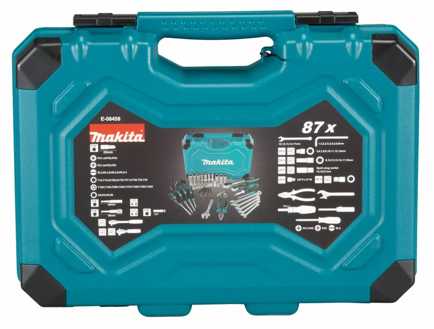 Makita E-08458 87-delige Gereedschapset In Koffer thumbnail 3