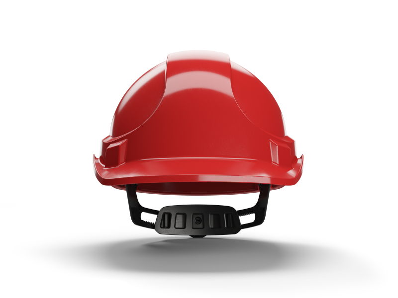 Hellberg 6-Punts Veiligheidshelm Factor ABS - Rood - Detailed view of the product