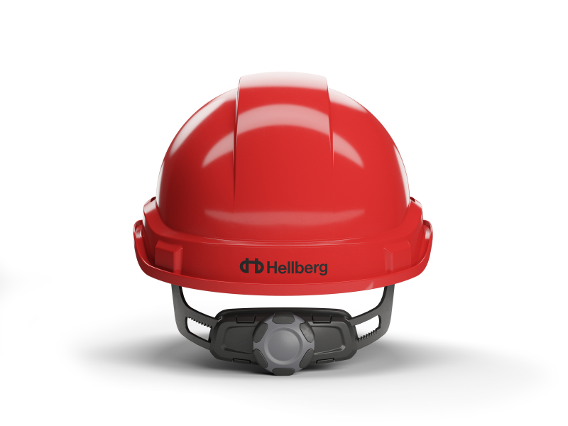 Hellberg 6-Punts Veiligheidshelm Factor ABS - Rood - Detailed view of the product