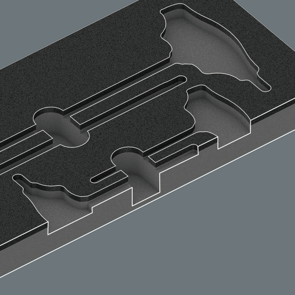 Wera 05137312001 9812 Schuimstof Inlegstuk Torx Schroevendraaierset 1 - Detailed view of the product
