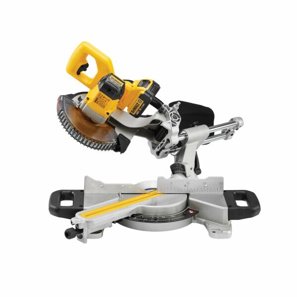 DeWALT DCS365P2 18V Li-Ion Accu Afkortzaag Set (2x 5,0Ah Accu) - 184 X 16mm - Detailed view of the product