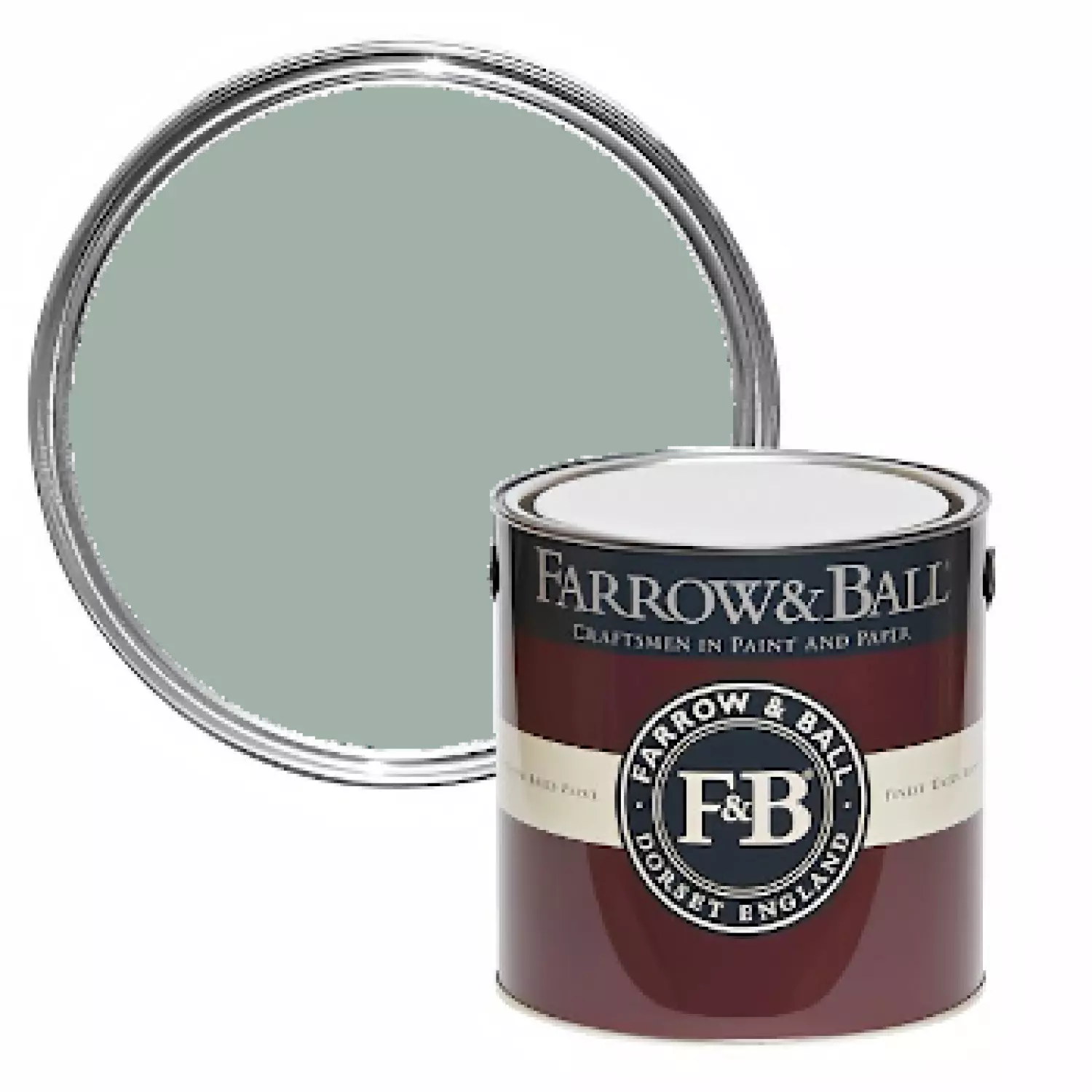 Farrow&Ball Flat Eggshell Pond Green No.G7 - 750ml