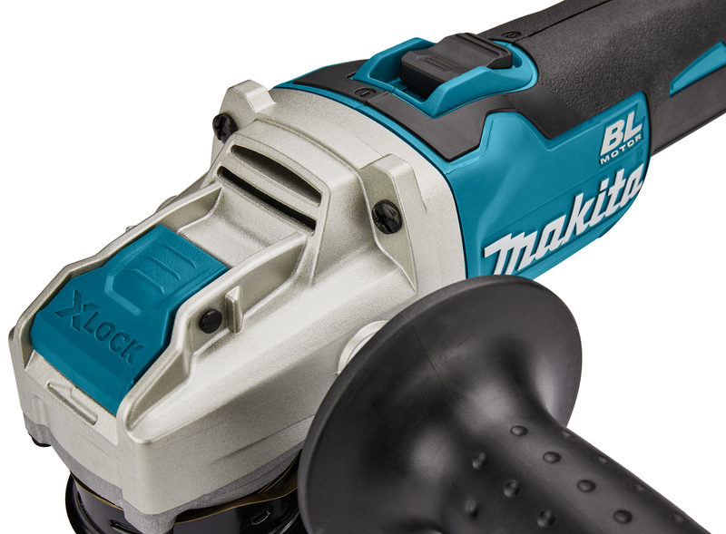 Makita DGA521ZX1 18V Li-Ion Accu Haakse Slijper Body - 125mm - X-LOCK - Koolborstelloos - Detailed view of the product