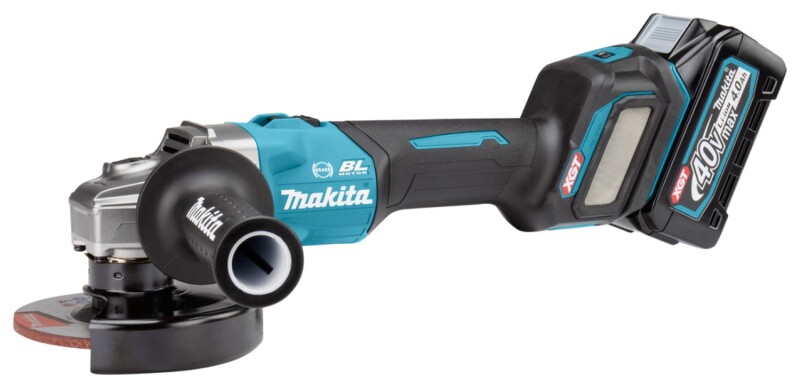 Makita GA023GM201 XGT 40V Max Li-Ion Accu Haakse Slijper Set (2x 4,0Ah) In Mbox - 125mm - Koolborstelloos - Detailed view of the product