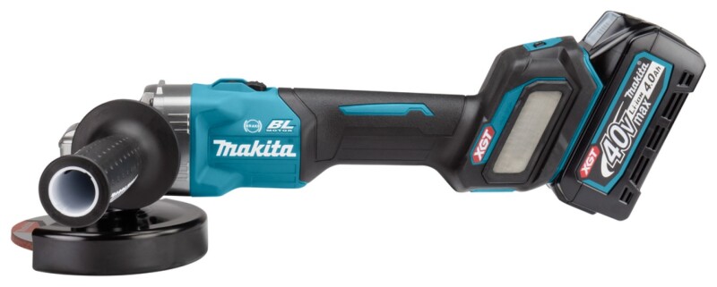 Makita GA023GM201 XGT 40V Max Li-Ion Accu Haakse Slijper Set (2x 4,0Ah) In Mbox - 125mm - Koolborstelloos - Detailed view of the product