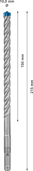 Bosch 2608900098 EXPERT Hamerboor SDS Plus-7X - 10x150x215mm - Detailed view of the product