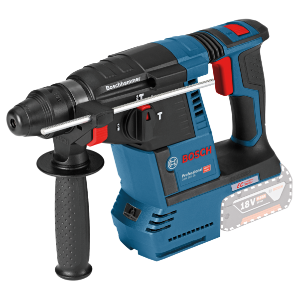 Bosch GBH 18V-26 F 18V Li-Ion Accu SDS-plus Combihamer Set (2x 8.0 ProCORE Accu) In L-Boxx - 2,6J - Koolborstelloos - Detailed view of the product