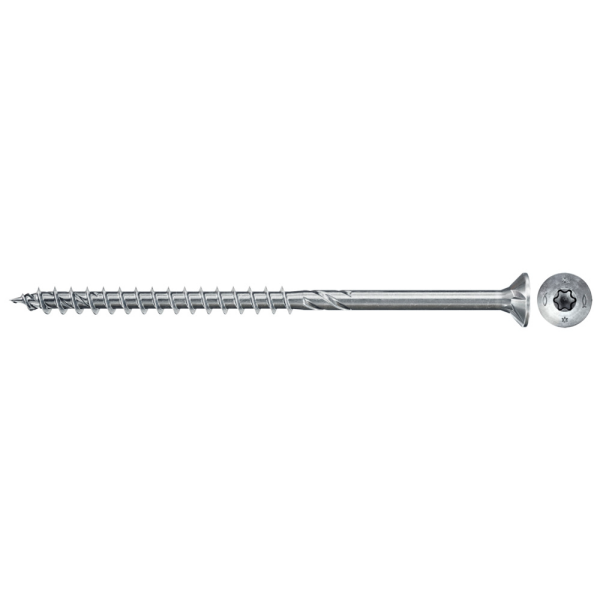 Fischer 670374 Spaanplaatschroef Power-Fast II - TX20 - 5.0 X 45mm - Verzonken Kop - Deeldraad - Verzinkt (200st)