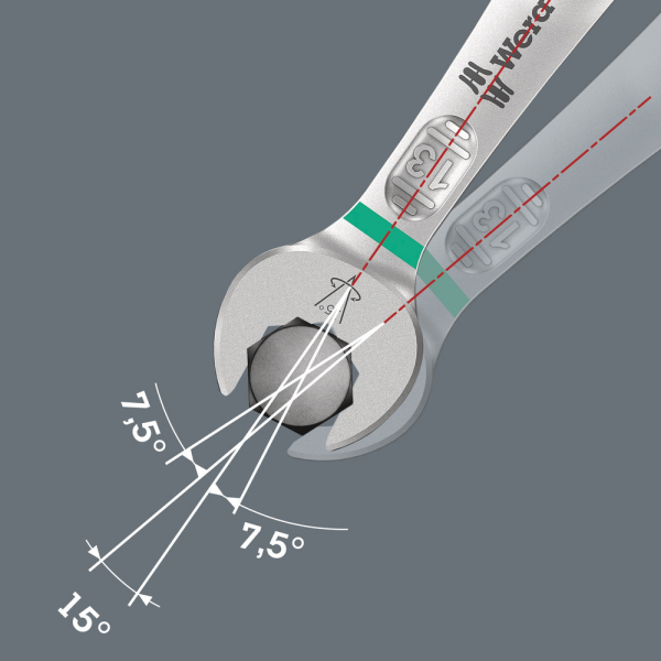 Wera 05020231001 Joker 11-delige Ringsteeksleutelset Met Etui - 8 - 19mm - Detailed view of the product