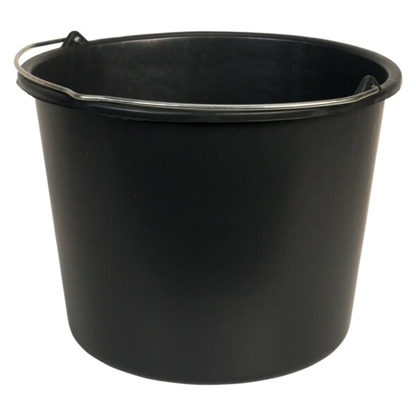 Gripline EMM00200-0001 Durable Bouwemmer - 20L - Zwart - Detailed view of the product