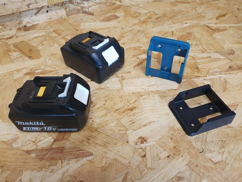 StealthMounts BM-MK18-6 Accuhouder Voor Makita 18V LXT - Zwart - 6-pack - Detailed view of the product
