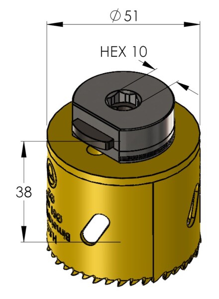 ProFit 09051051 BiMetal Plus Gatzaag 51mm - Detailed view of the product