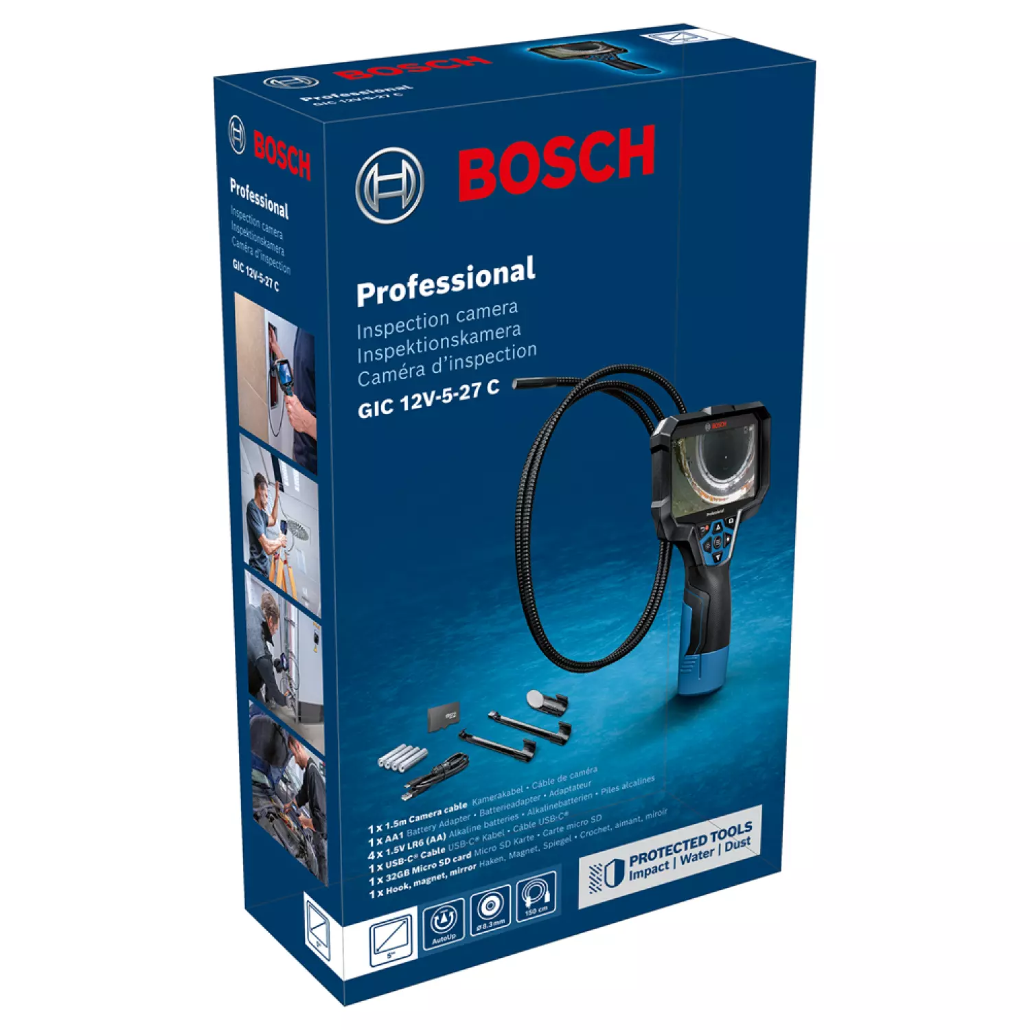 Bosch GIC 12V-5-27 C 12V Accu Inspectiecamera thumbnail 2
