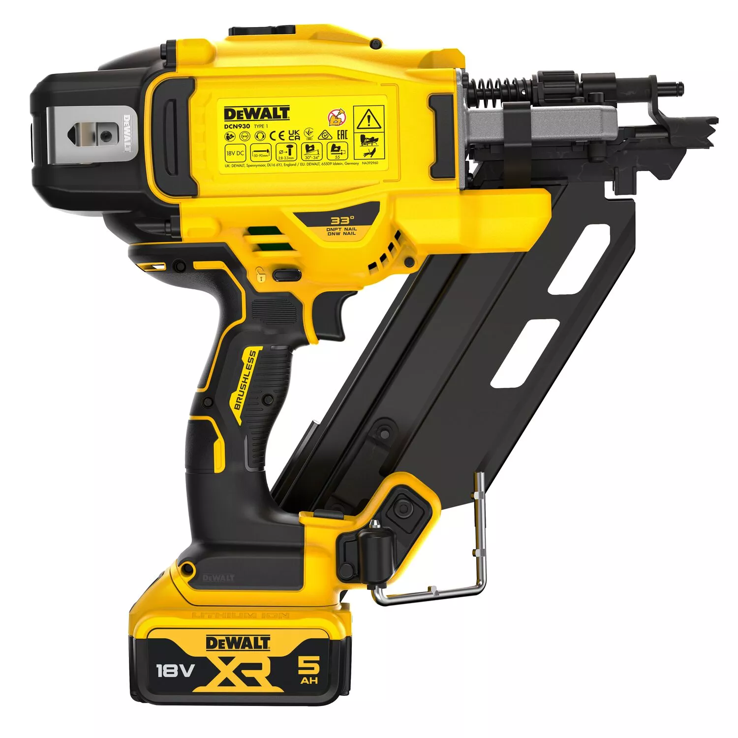 DeWALT DCK246P2 18V Li-ion Accu Constructietacker (DCN930)&Afwerktacker (DCN660) Set (2x 5.0Ah Accu) In Transporttas thumbnail 2