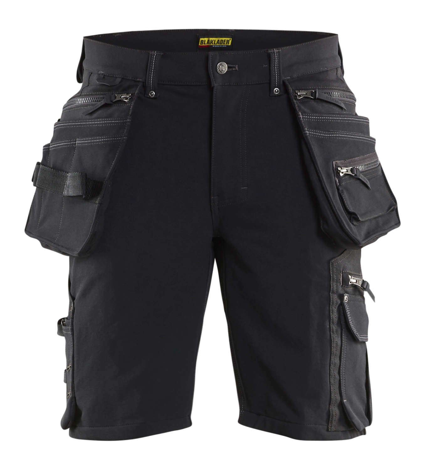 Blåkläder X1900 Werkbroek Kort 4-weg Stretch 1988 - Zwart - Maat 46 (S) afbeelding