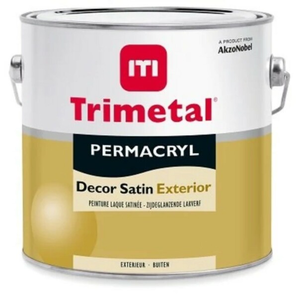 trimetal permacryl decor satin exterior lichte kleur 2.5 ltr