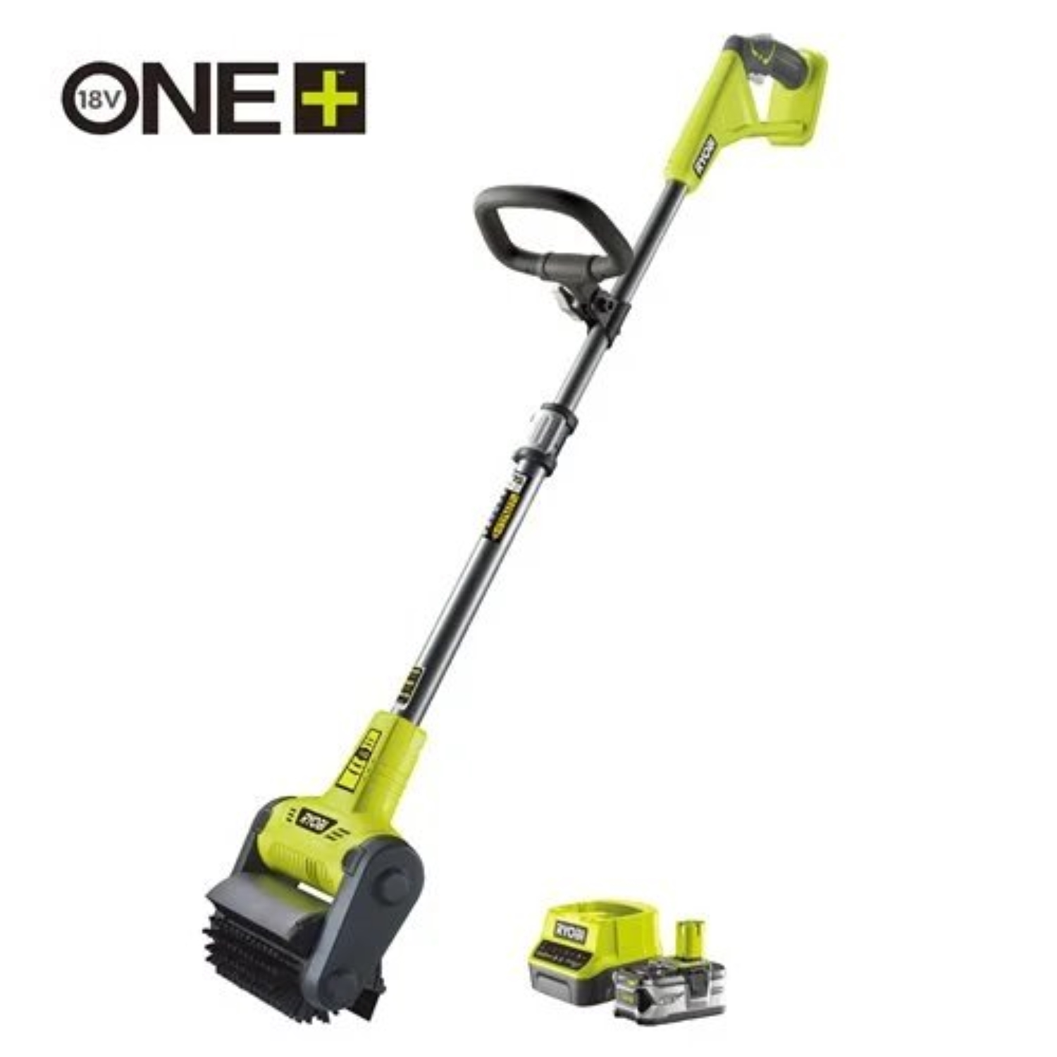 Ryobi RY18PCB-140 18V Li-Ion Accu Patioreiniger Met Ronde Borstel Set (1x 4.0Ah)