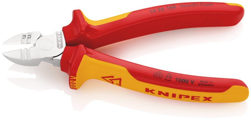 Knipex 1426160 Afstrip-zijsnijtang - 160mm - Detailed view of the product