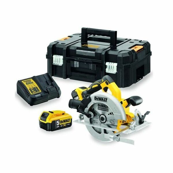 DeWALT DCS572P2-QW 18V Li-ion XR Accu Cirkelzaag Set (2x 5.0Ah) In Koffer - 184 Mm EAN: 5035048729205