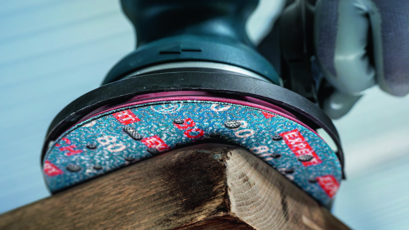 Bosch 2608902451 EXPERT Schuurschijf O780 Met Film Onderlaag - 150mm - K120 (50 Stuks) - Detailed view of the product