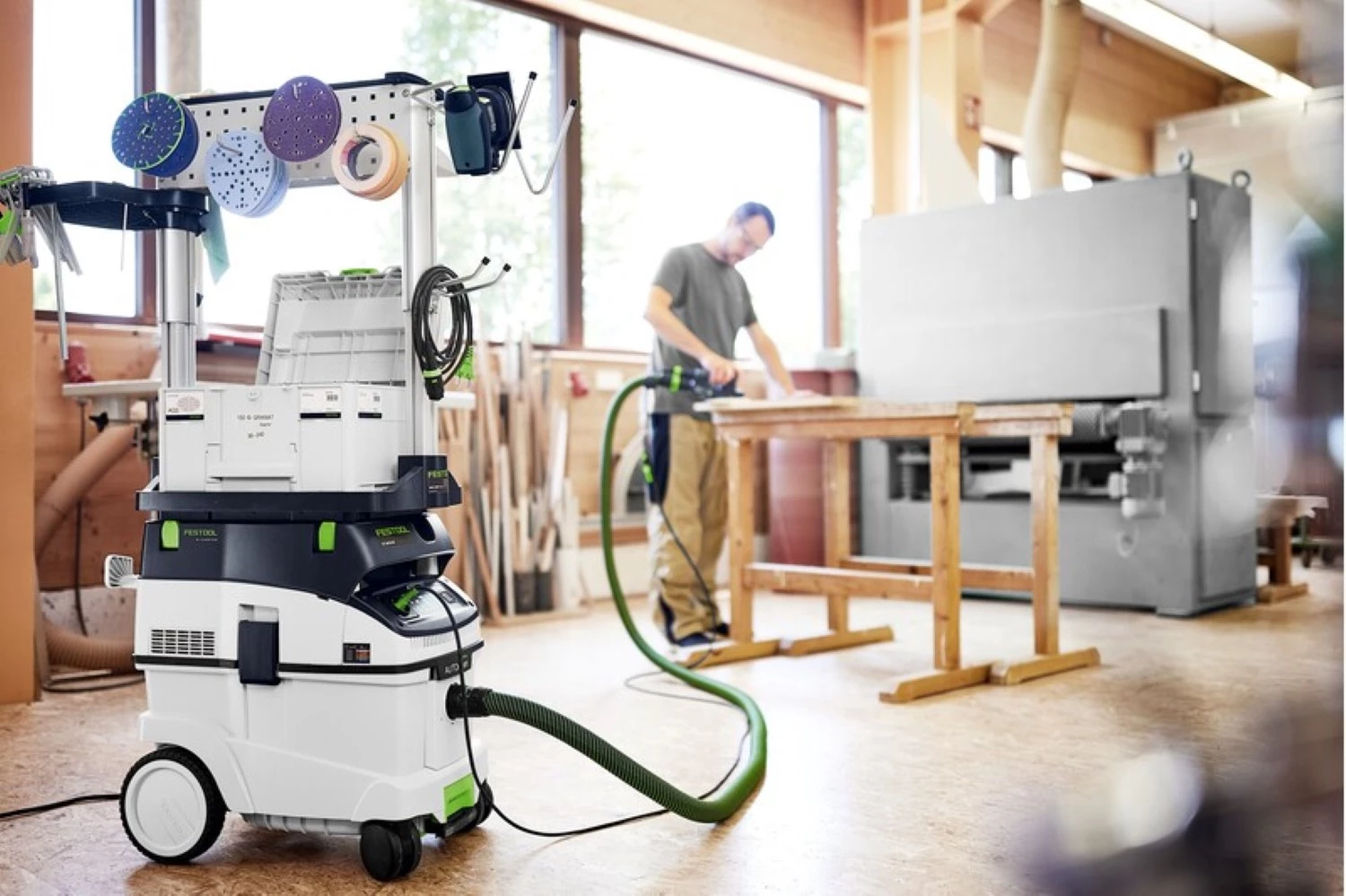 Festool CTM 36 EI Bouwstofzuiger - 1200W - Klasse M - 36L thumbnail 4