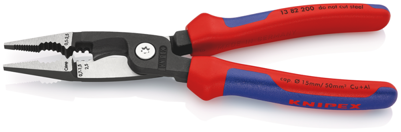Knipex 1382200 Installatietang - Elektro - 200mm - Detailed view of the product